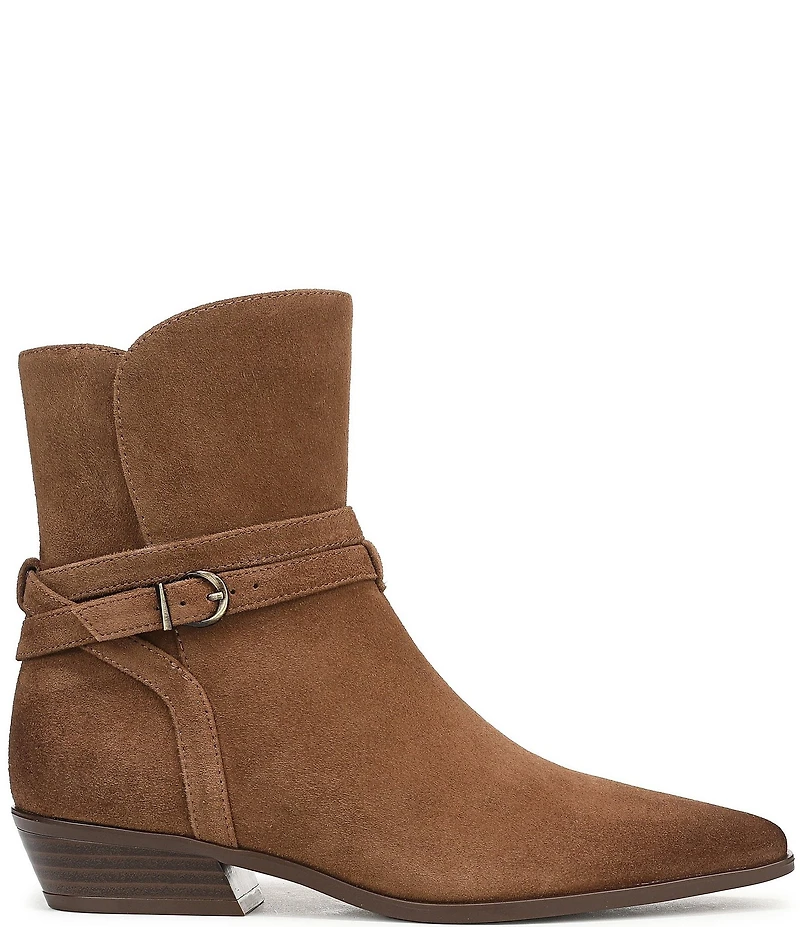 Naturalizer Boden Suede Double Strap Snip Toe Ankle Booties