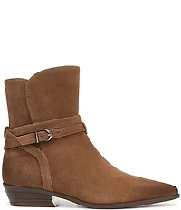 Naturalizer Boden Suede Double Strap Snip Toe Ankle Booties
