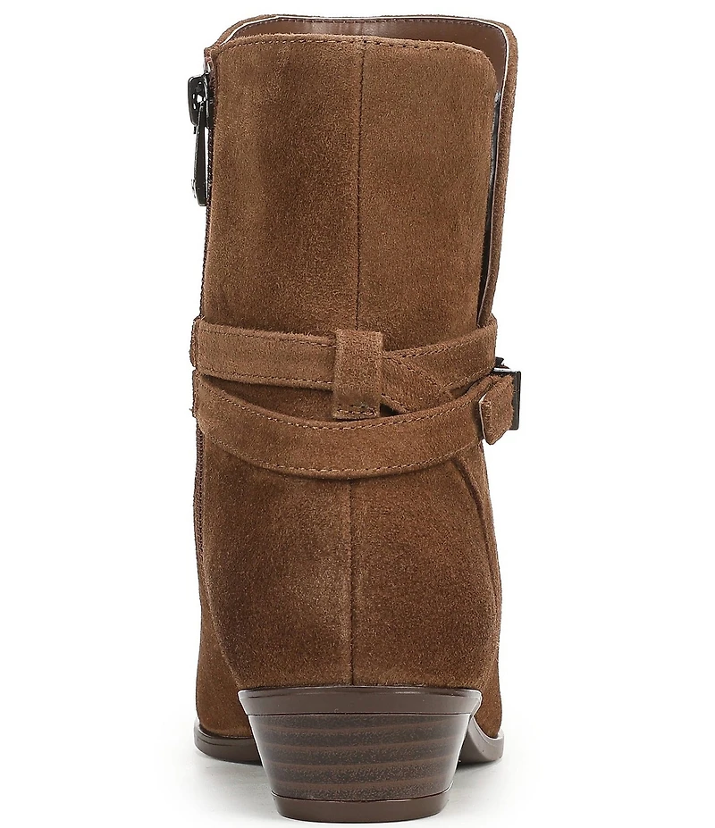 Naturalizer Boden Suede Double Strap Snip Toe Ankle Booties