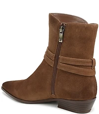 Naturalizer Boden Suede Double Strap Snip Toe Ankle Booties