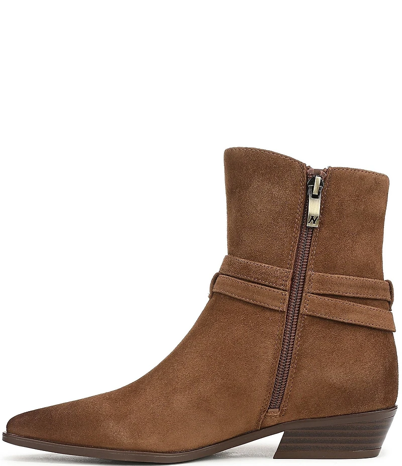 Naturalizer Boden Suede Double Strap Snip Toe Ankle Booties
