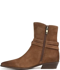 Naturalizer Boden Suede Double Strap Snip Toe Ankle Booties