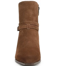 Naturalizer Boden Suede Double Strap Snip Toe Ankle Booties