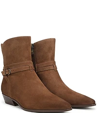 Naturalizer Boden Suede Double Strap Snip Toe Ankle Booties