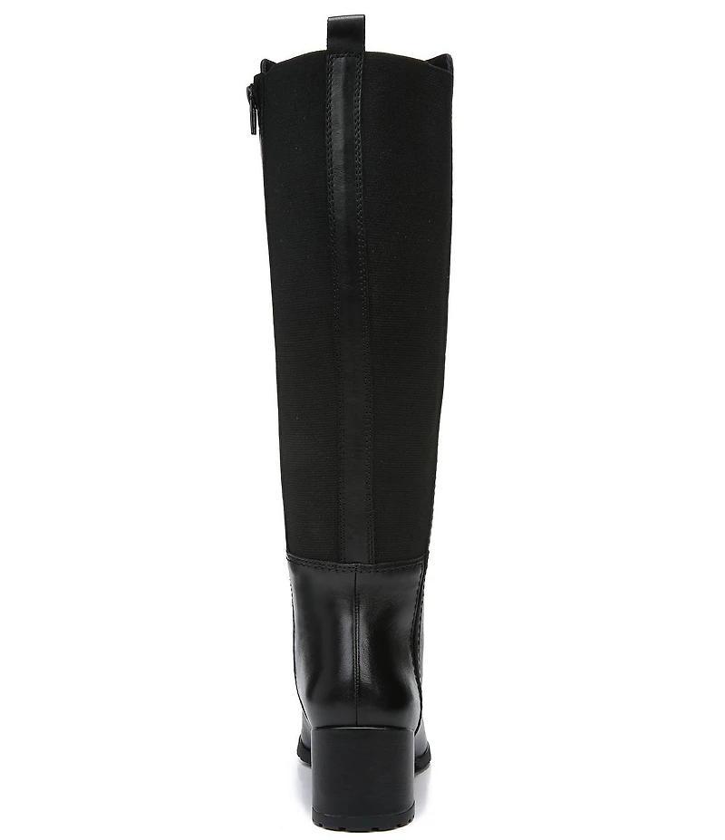 Naturalizer Brent Weatherproof Leather Block Heel Tall Boots