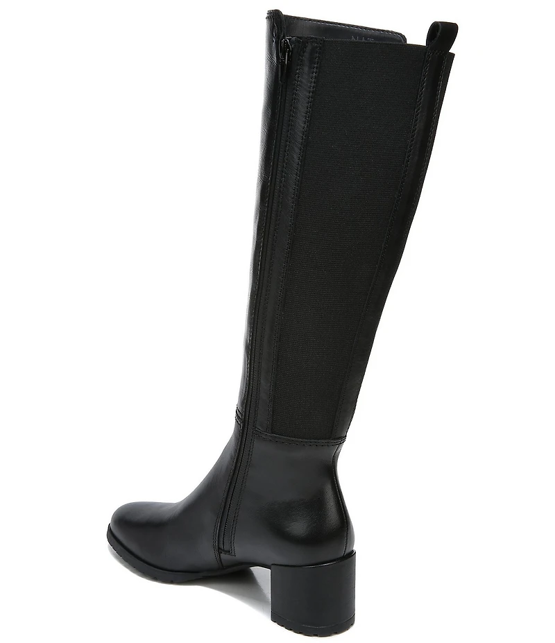 Naturalizer Brent Weatherproof Leather Block Heel Tall Boots