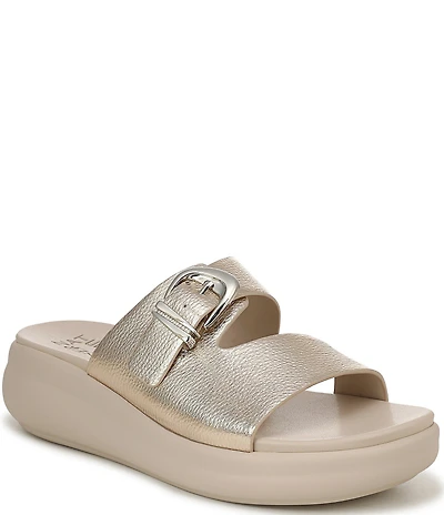 Naturalizer Calista Tumbled Platform Slide Sandals