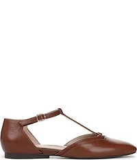 Naturalizer Caresse Leather Mary Jane T-Strap Flats
