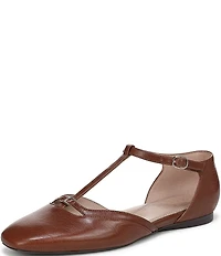 Naturalizer Caresse Leather Mary Jane T-Strap Flats