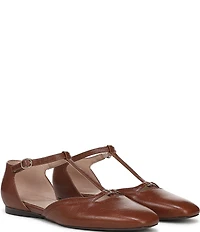 Naturalizer Caresse Leather Mary Jane T-Strap Flats
