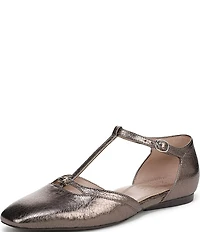 Naturalizer Caresse Leather Mary Jane T-Strap Flats
