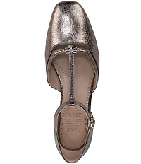 Naturalizer Caresse Leather Mary Jane T-Strap Flats
