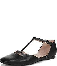 Naturalizer Caresse Leather Mary Jane T-Strap Flats