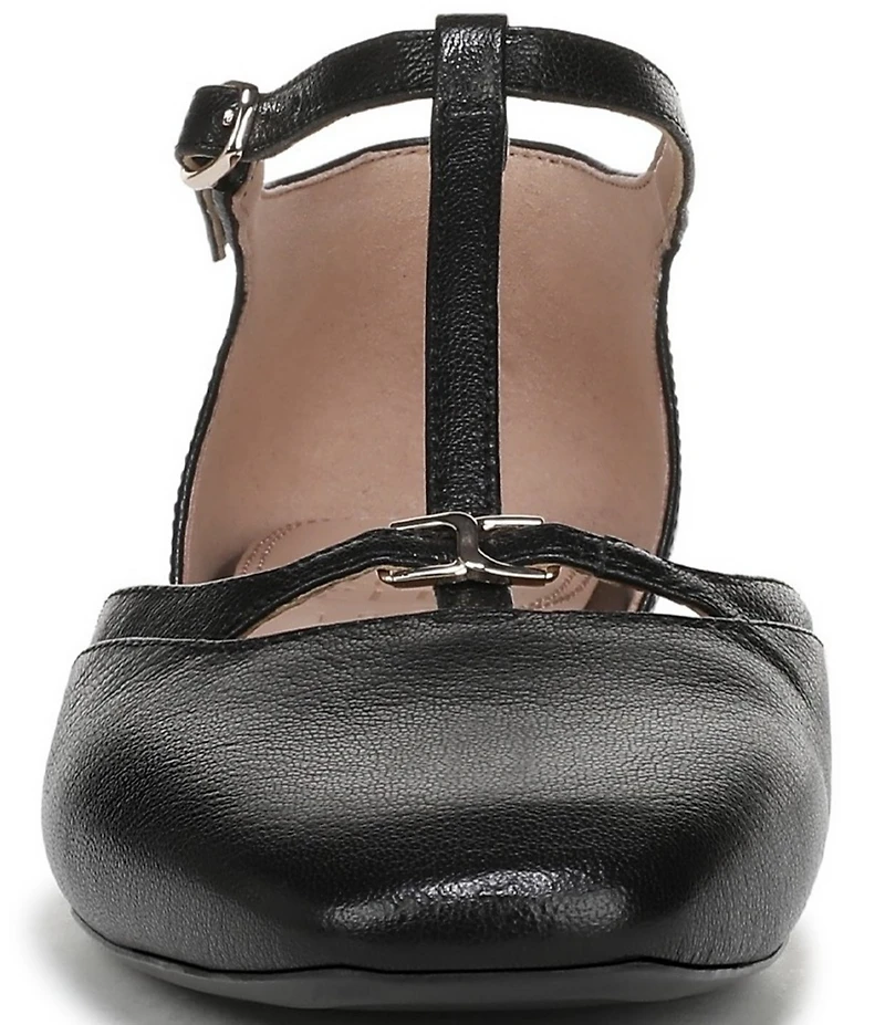 Naturalizer Caresse Leather Mary Jane T-Strap Flats