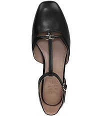 Naturalizer Caresse Leather Mary Jane T-Strap Flats