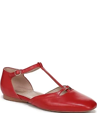 Naturalizer Caresse Leather Mary Jane T-Strap Flats