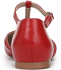 Naturalizer Caresse Leather Mary Jane T-Strap Flats