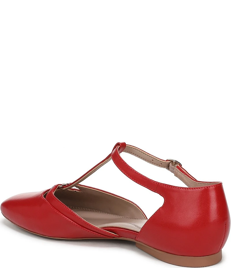Naturalizer Caresse Leather Mary Jane T-Strap Flats