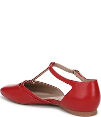 Naturalizer Caresse Leather Mary Jane T-Strap Flats