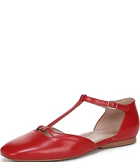 Naturalizer Caresse Leather Mary Jane T-Strap Flats