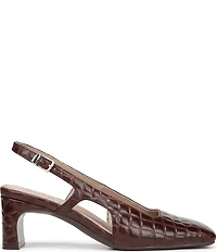 Naturalizer Carmen Embossed Leather Slingback Pumps