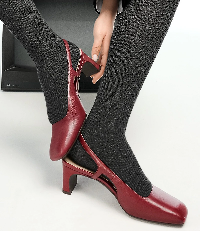 Naturalizer Carmen Leather Slingback Pumps