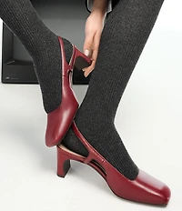 Naturalizer Carmen Leather Slingback Pumps