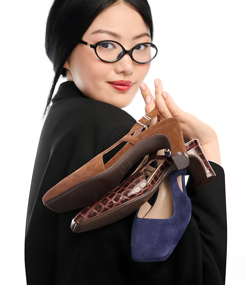 Naturalizer Carmen Suede Slingback Pumps