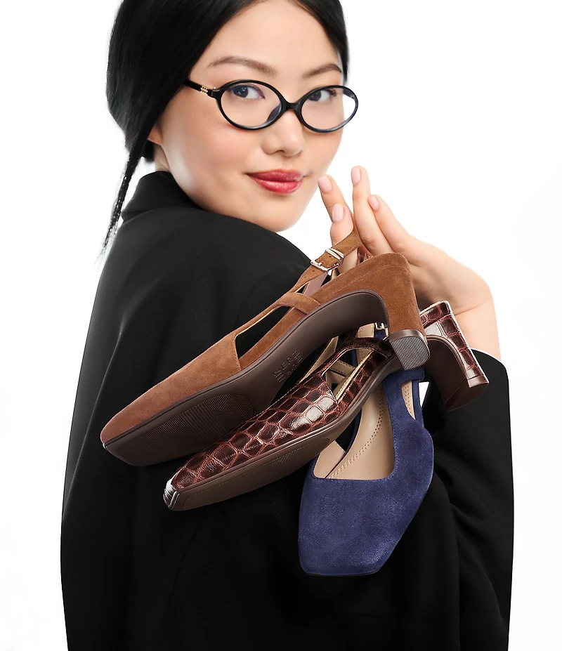 Naturalizer Carmen Suede Slingback Pumps