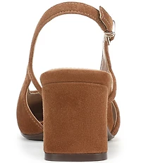 Naturalizer Carmen Suede Slingback Pumps