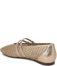 Naturalizer Cayla Mesh Metallic Mary Jane Flats
