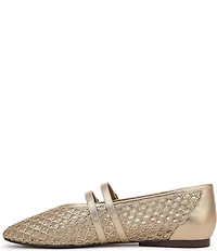 Naturalizer Cayla Mesh Metallic Mary Jane Flats