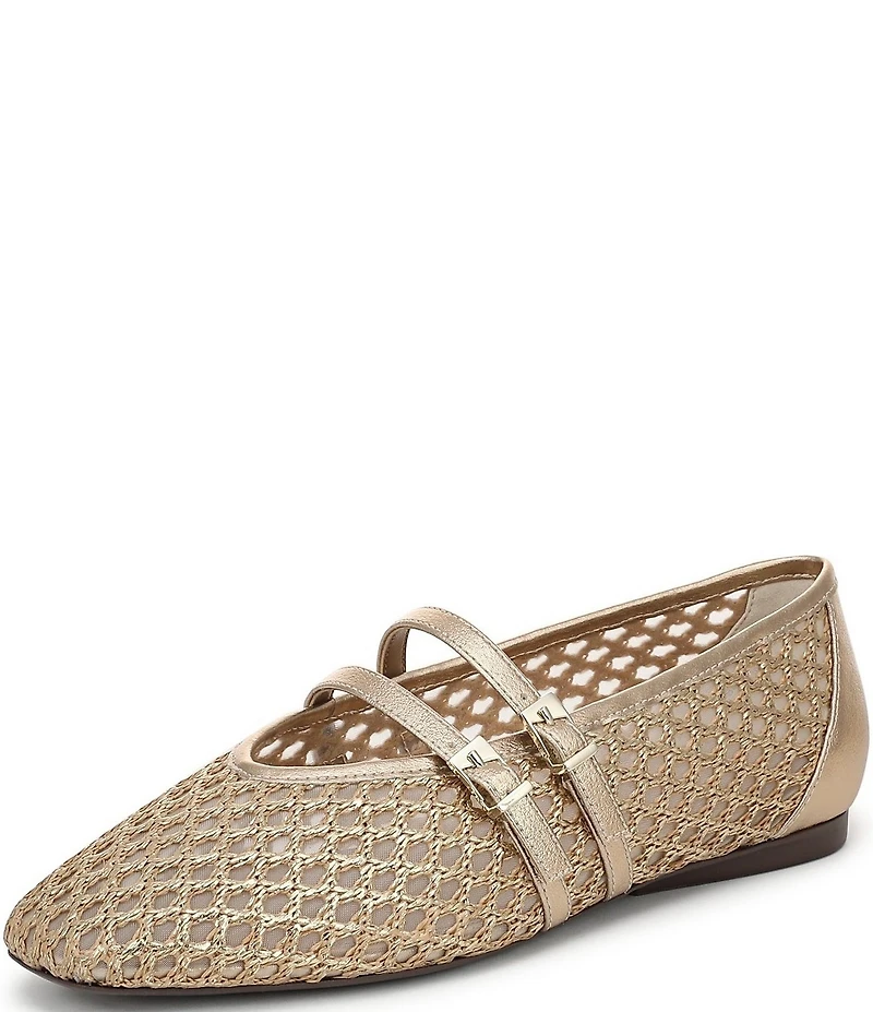 Naturalizer Cayla Mesh Metallic Mary Jane Flats