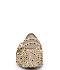 Naturalizer Cayla Mesh Metallic Mary Jane Flats