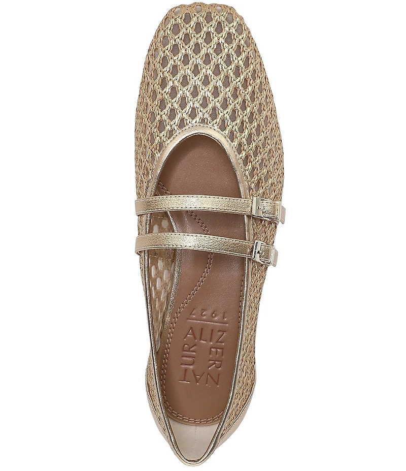 Naturalizer Cayla Mesh Metallic Mary Jane Flats
