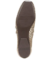 Naturalizer Cayla Mesh Metallic Mary Jane Flats