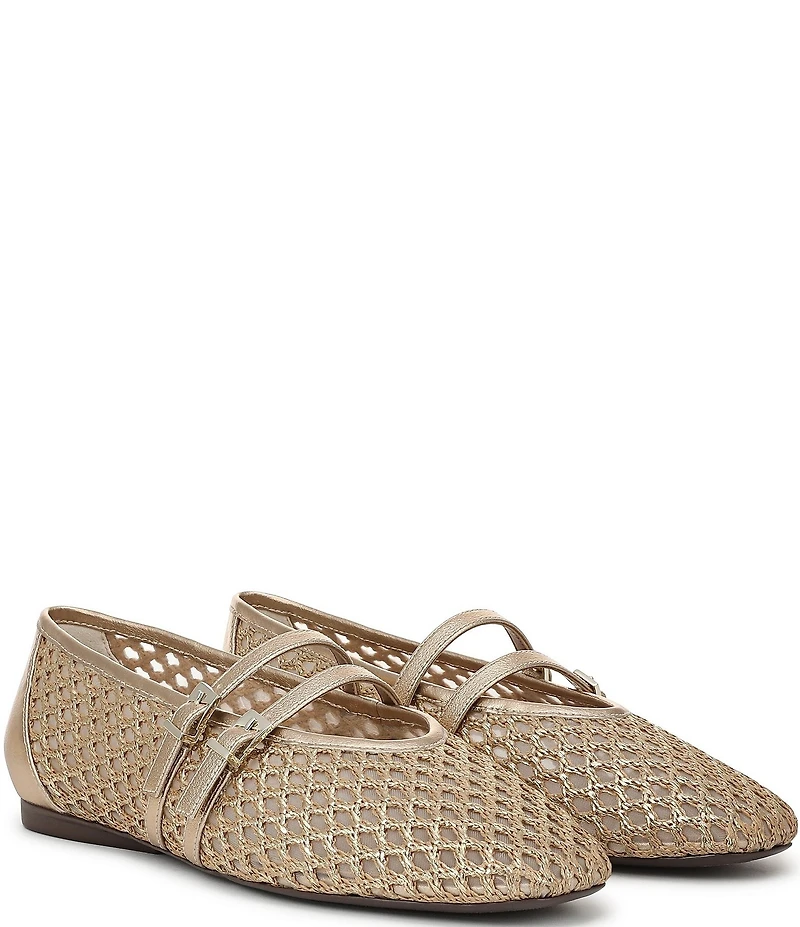 Naturalizer Cayla Mesh Metallic Mary Jane Flats