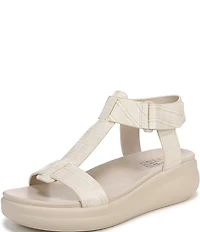 Naturalizer Cersei Croco Embossed Platform Wedge Sandals