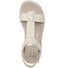 Naturalizer Cersei Croco Embossed Platform Wedge Sandals