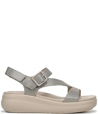 Naturalizer Chance Metallic Platform Wedge Slingback Sandals