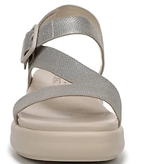 Naturalizer Chance Metallic Platform Wedge Slingback Sandals