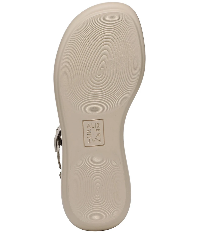 Naturalizer Chance Metallic Platform Wedge Slingback Sandals