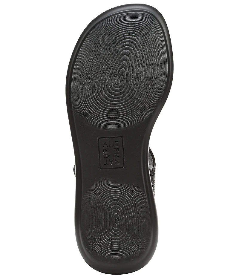 Naturalizer Chance Tumbled Leather Platform Wedge Slingback Sandals