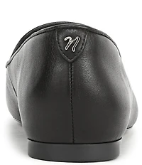Naturalizer Charm Leather Square Toe Loafers