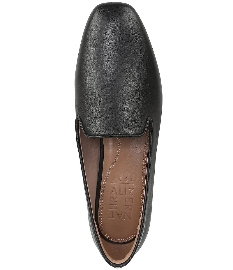 Naturalizer Charm Leather Square Toe Loafers