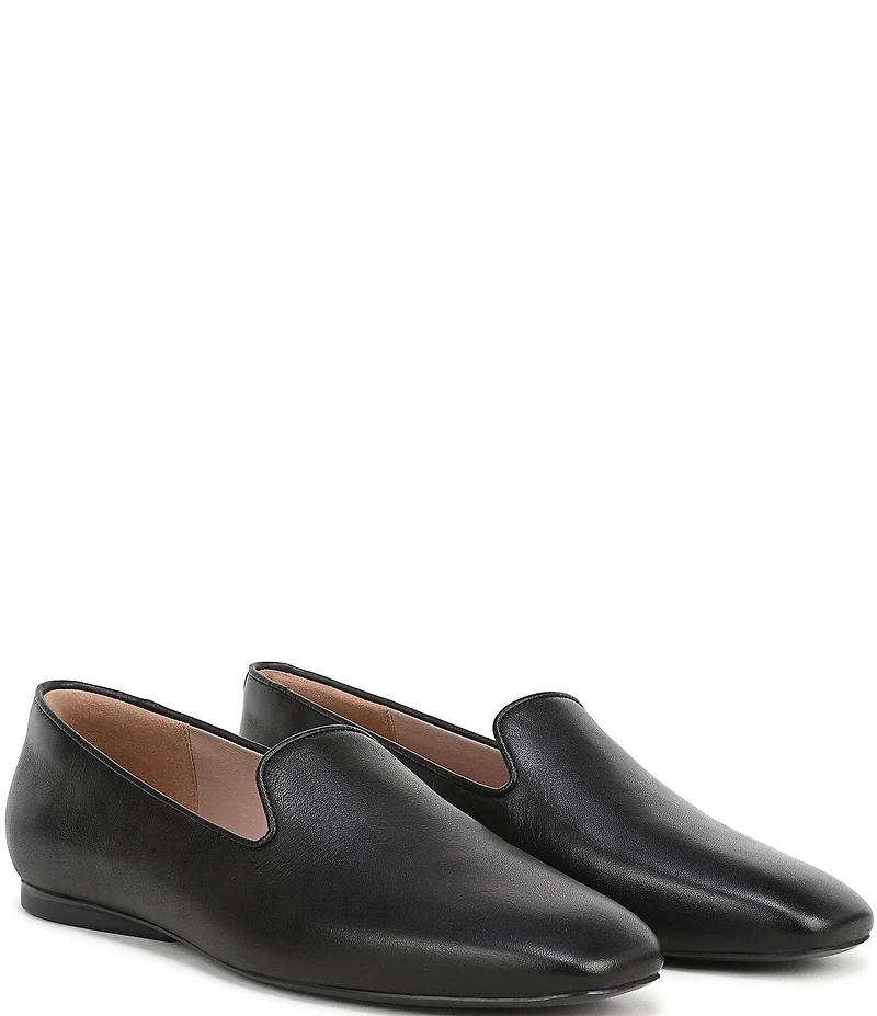 Naturalizer Charm Leather Square Toe Loafers
