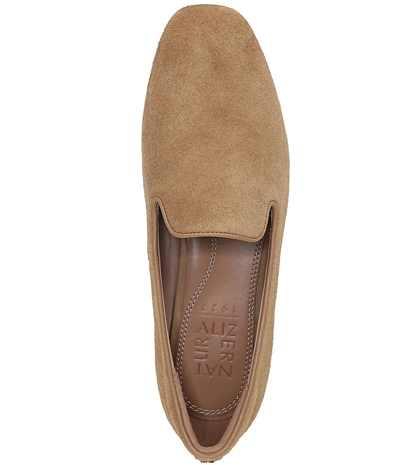 Naturalizer Charm Suede Square Toe Loafers