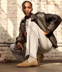 Naturalizer Charm Suede Square Toe Loafers