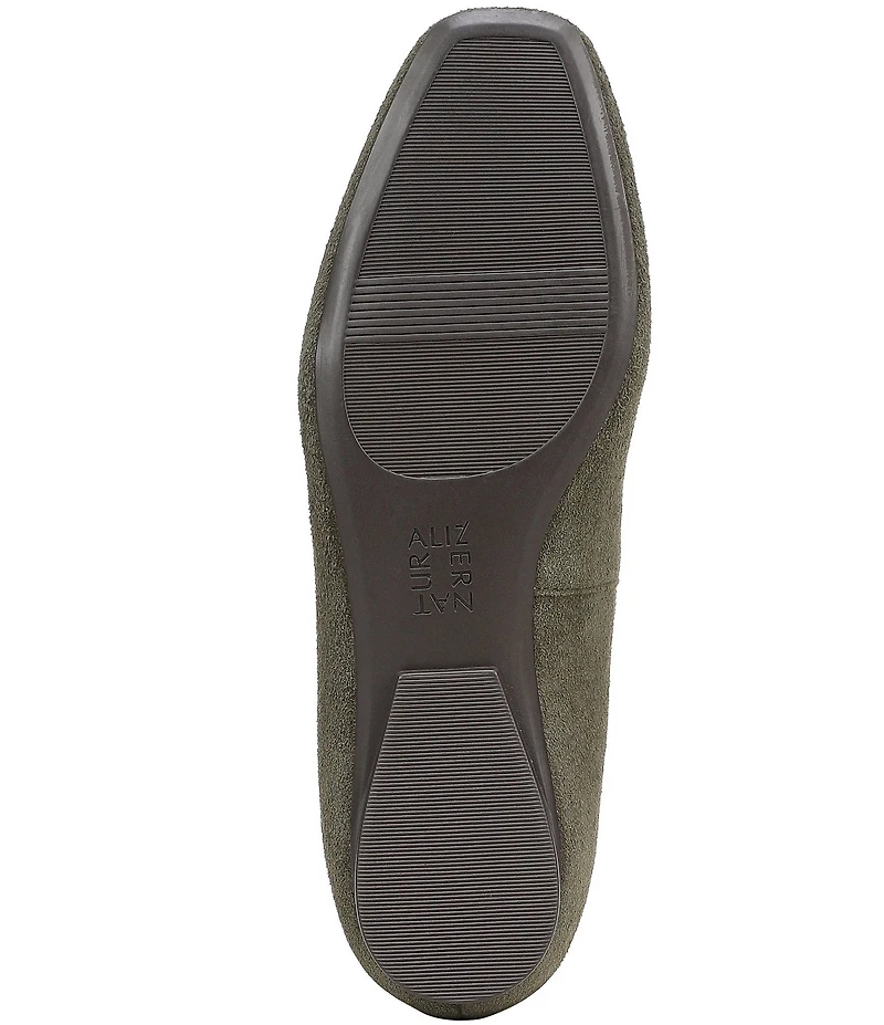 Naturalizer Charm Suede Square Toe Loafers