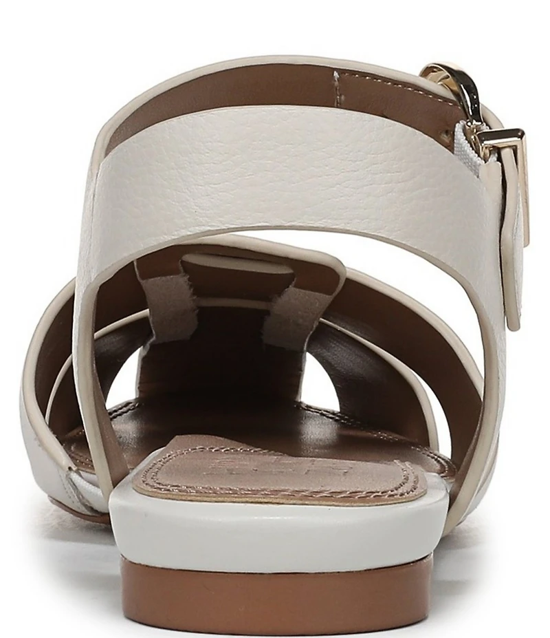 Naturalizer Cleo Leather Buckle Hardware Ankle Wrap Sandals